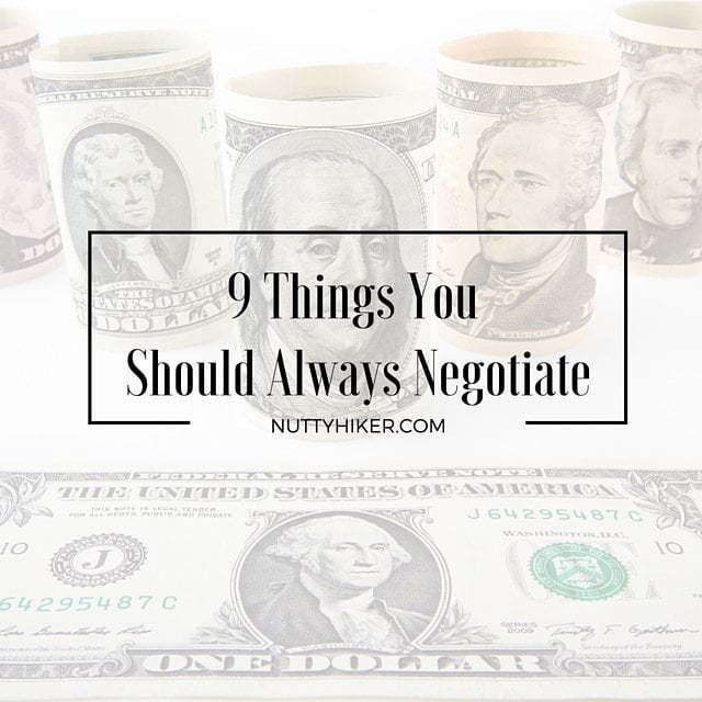 9 Things You Should Always Negotiate
