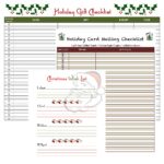 FREE Holiday List Printables