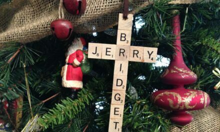 DIY Scrabble Name Cross Ornament